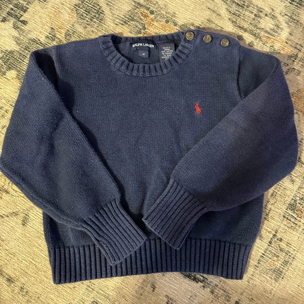 Navy Ralph Lauren Polo sweater boys size 4t